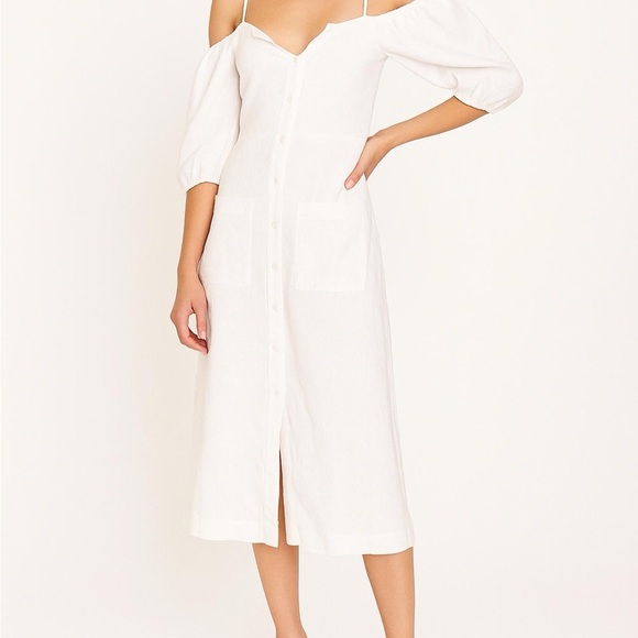 NWT! Reformation Coastal Midi Dress - Picture 2 of 4